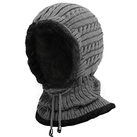 Muuttaa Kint Winter Hats, 3-in-1 Cold Weather Beanie with Flexible Neck Guard,Hats for Outdoor Sports Cycling Motorcycle Ski