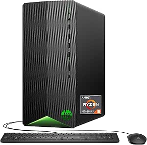 HP Pavilion Gaming Desktop, AMD Ryzen 3 5300G, 8 GB SDRAM, 256 GB SSD, NVIDIA GeForce GTX 1660 Super Graphics, Windows 11 Home, TG01-2009 (2023)