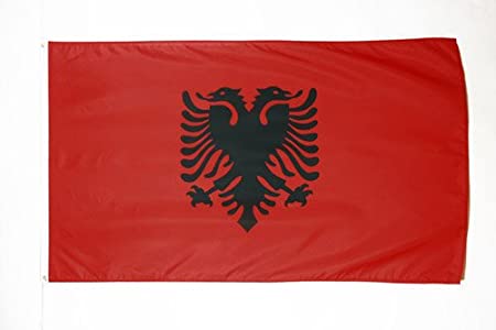 AZ FLAG Albania Flag 3' x 5' - Albanian Flags 90 x 150 cm - Banner 3x5 ft