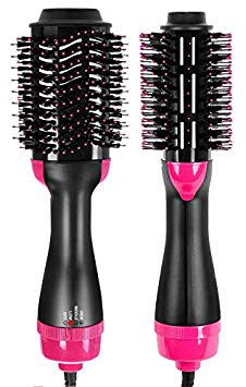 One Step Hair Dryer Styler and Volumizer - Multifunctional Hot Air Straightener Comb with Negative Ions – Reduces Frizz and Static Design with Anti-Burn Feature