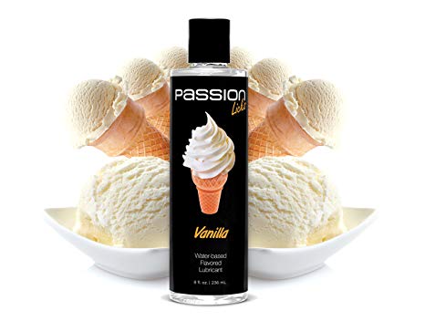 Passion Lubes Licks Water Based Flavored Lubricant, Vanilla