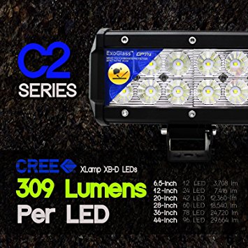 OPT7 C2 Series 36" Off-Road CREE LED Light Bar and Harness (Spot Auxiliary Lamp 20000 lumen)