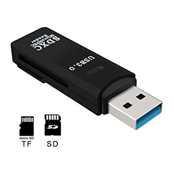 Memory Card Reader M.Way 2 in 1 USB 3.0 Fast Speed SD/TF Slots Card Memory Card Reader For TF, SD, SD-HC, SD-XC, MMC, RS-MMC, Micro Sd Cards