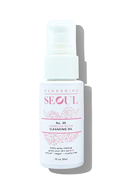 K BEAUTY : Gentle Deep Cleansing Camellia Olive Oil, Melts away makeup with no residue, Non Irritating (Travel size)