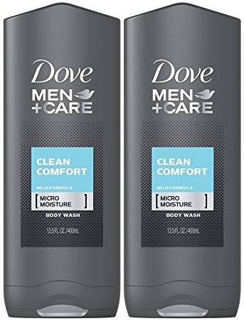 Dove Men   Care Body & Face Wash, Clean Comfort 13.50 oz (Pack of 2)