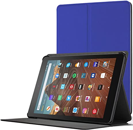 Forefront Cases Cover for Fire HD 10 2019 - Protective Amazon Fire HD 10 Case Stand - Blue - Slim, Auto Sleep-Wake, All-new Fire HD 10 Tablet (9th Generation) Case, Cover - Stylus & Screen Protector