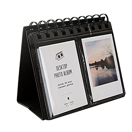 HAOCOO 68 Pockets Photo Album Book Album For Fujifilm instax mini7s 8 25 50s 90 Film (Black)