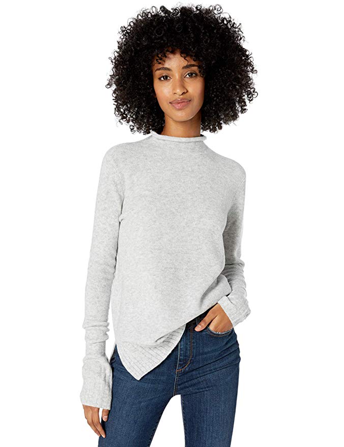 Amazon Brand - Goodthreads Women's Mid-Gauge Stretch Funnel Neck Sweater