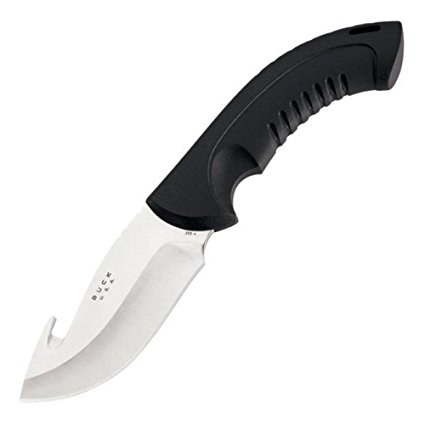 Buck Knives 393 Omni Hunter 12pt Guthook Fixed Blade Knife with Heavy-Duty Nylon Sheath