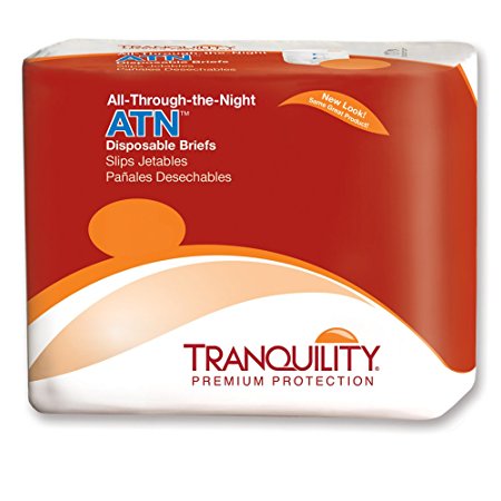 Tranquility ATN (All-through-the-Night) Fitted Briefs Size Medium Case/96 (8 bags of 12)