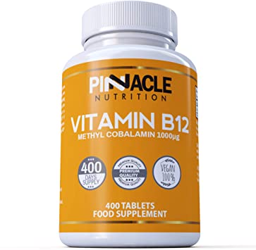 Vitamin B12 1000mcg - Methylcobalamin - 400 Tablets - 13 Month Supply