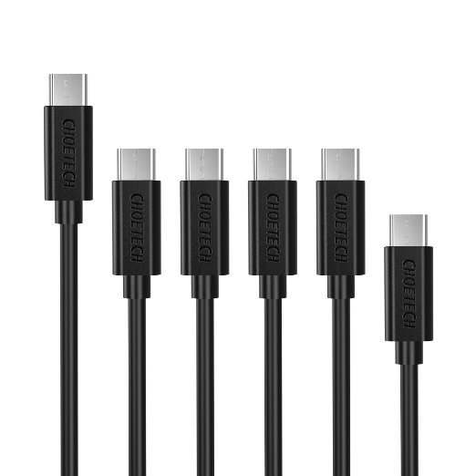 CHOETECH 6Pack [1.6ft1 3.3ft4 6.6ft1] Durable USB C to USB A (Type C to Type A) Cable for OnePlus 3, LG G5, HTC 10, new MacBook and More