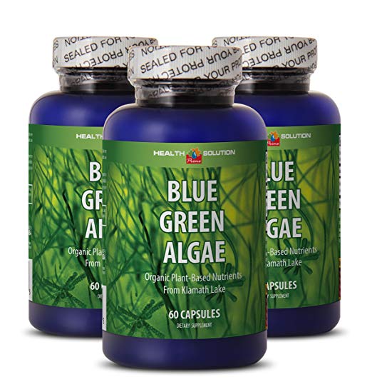 Klamath blue green algae organic - BLUE GREEN ALGAE - enhance weight loss (3 bottles)