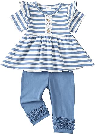 Baby Girl Clothes Toddler Girl Outfits Ruffle Shirt Pants Cute Infant Outfit Set Baby Girl Fall Winter Clothes