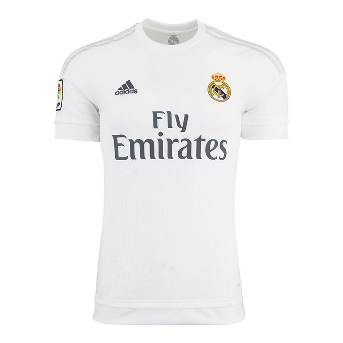 Adidas Mens Real Madrid Home Replica Soccer Jersey