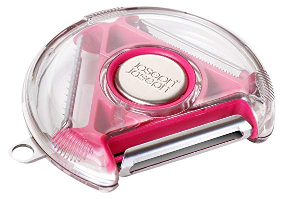 Joseph Joseph 3-in-1 Design Rotary Peeler, Pink