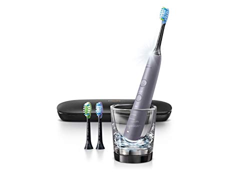 Philips Sonicare Diamond Clean Smart Electric Rechargeable Toothbrush for Complete Oral Care – 9300 Series, Grey, HX9903/33, FFP