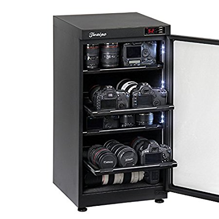 HFS 102L Digital Control dehumidify dry cabinet box Lens Camera equipment storage