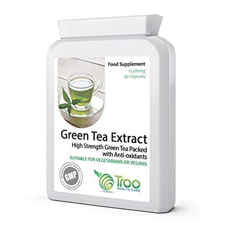 Green Tea Extract 12,480mg 90 Capsules - Strongest Green Tea Supplement on Market