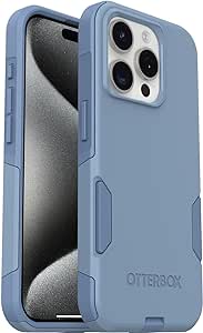 OtterBox iPhone 15 Pro (Only) - Commuter Series Case - Crisp Denim (Blue) - Slim & Tough - Pocket-Friendly - with Port Protection - Non-Retail Packaging