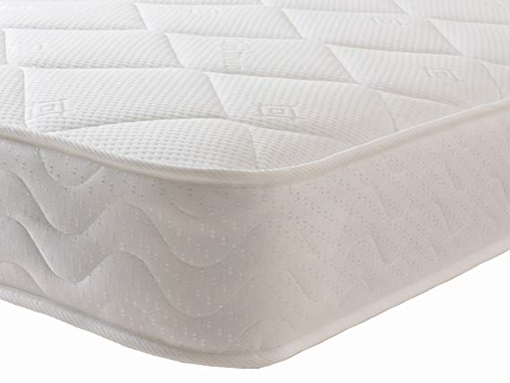 Starlight Beds - Small Single Mattress. Sprung Small Single Memory Foam Mattress With Deluxe Knitted Stretch Onion Micro Quilted Fabric. Fast FBR1102 (2ft6 Small Single Mattress)