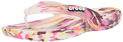 crocs Unisex-Adult Classic Marbled Flip