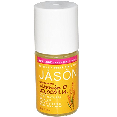 JASON Extra Strength 32,000 I.U. Vitamin E Oil, 1 Ounce Bottles (Pack of 2)