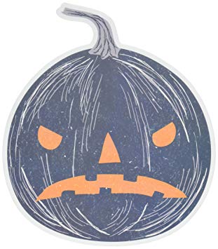 Martha Stewart Crafts Spooky Night Light Pumpkin Mirror Cling, 48-20422, Medium, Black