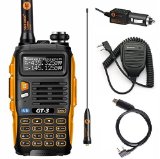 Baofeng PoFung GT-3 Mark-II Transceiver FM Radio Dual Band 136-174400-520 MHz Chipsets Upgraded ABS Frame  Programming Cable  Remote Speaker
