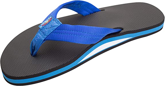 Rainbow Sandals Men's Single Layer Soft Top 1" EVA Rubber Filled Nylon Strap