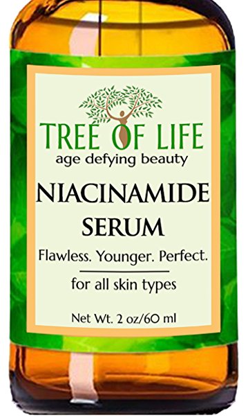 ToLB Niacinamide Serum - 2oz - Vitamin B3 Serum with Hyaluronic Acid, Avocado Fruit Oil, Vitamin E, Organic Aloe, and many other natural and organic ingredients - 2 Ounces