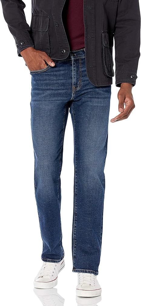 Amazon Essentials Men's Straight-Fit Stretch Bootcut Jean