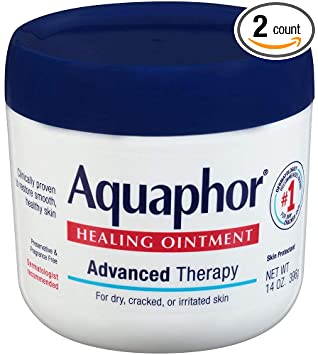 Aquaphor Healing Ointment - Moisturizing Skin Protectant for Dry Cracked Hands, Heels and Elbows, 14 oz. Jar