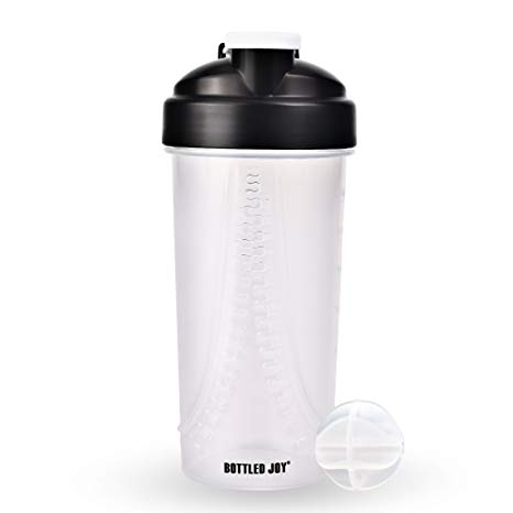 BOTTLED JOY Protein Shaker Bottle, Sports Water Bottle, Shaker Cups For Gym Drinking Bottle Mixer Shake Water Bottles 28oz 800ml