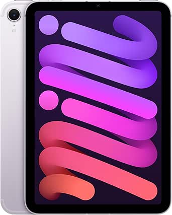 New Apple iPad Mini (A17 Pro): Apple Intelligence, 8.3-inch Liquid Retina Display, 128GB, Wi-Fi 6E   5G Cellular, 12MP Front/12MP Back Camera, Touch ID, All-Day Battery Life — Purple