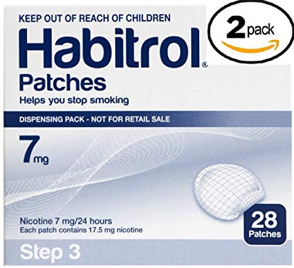 Novartis Habitrol 7mg Nicotine Patches, Step 3. Stop Smoking. 2 boxes of 28 each (56 patches) 7 MG