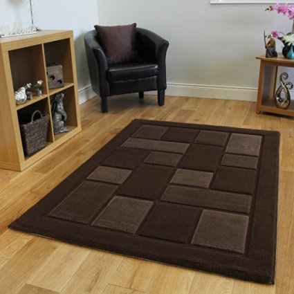 Small-Large Plain Chocolate Brown Cheap High Quality Rugs 8 Sizes- Contempo