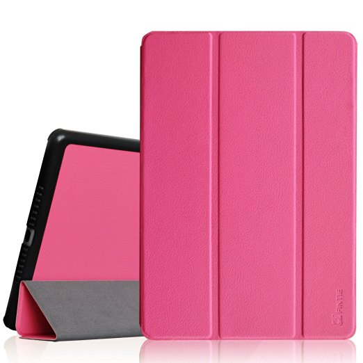 iPad Air 2 Case - Fintie SmartShell Case for Apple iPad Air 2 (iPad 6) 2014 Model, Ultra Slim Lightweight Stand with Smart Cover Auto Wake / Sleep Feature, Magenta