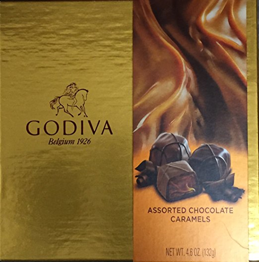 Godiva Chocolatier Assorted Belgian Chocolate Caramels Gift Box