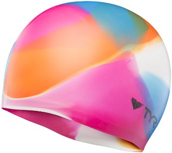TYR Kaleidoscope Swim Cap, Multicolor
