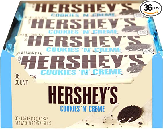 Hershey's Cookies 'N' Cream Bars - 36CT