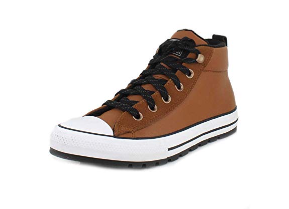 Converse Women's Chuck Taylor All Star Leather Street Mid Top Sneaker