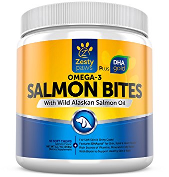 Pure Wild Alaskan Salmon Oil for Dogs & Cats - Supports Joint Function, Immune & Heart Health - Omega 3 Liquid Food Supplement for Pets - All Natural EPA   DHA Fatty Acids for Skin & Coat