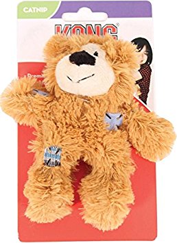 KONG Softies Patchwork Bear Catnip Toy