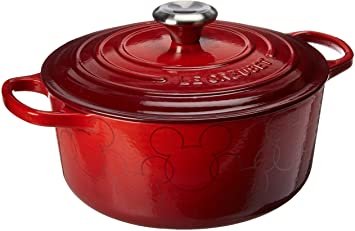 Le Creuset of America LS2501-2467MMSS Enameled Cast Iron Dutch Oven, 4.5 quart, Cerise