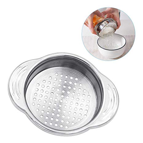 KMEIVOL Tuna Strainer Press, Food-Grade Stainless Steel Tuna Drainers, Tuna Fish Strainer Press Lid Oil Drainer Remover, Multipurpose Can Colander Strainer for Tuna, Beans, Vegetables, and More
