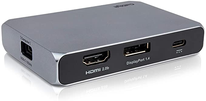 CalDigit USB-C Gen2 10Gb/s SOHO Dock - Up to 4K 60Hz, HDMI 2.0b, HDR, DisplayPort 1.4, 10Gb/s USB A & USB C, UHS-II microSD and SD Card Readers, Passthrough Charging