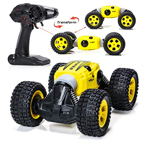 EXERCISE N PLAY Carfire Remote Control Car, 1:16 RC Monster Trucks Hight Speed Off-Road Buggy Vehicle 2.4GHz Radio System Racing Monster Trucks (9901)