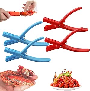 4Pcs Crawfish Peeler,Crawfish Shucker, Crawfish Sheller Tool for Peeling Cooked Shrimp Tails, Universal Crayfish Shelling Device, Shrimp Peeler Seafood Tool Portable Lightweight Kitchen Gadgets (Mix)