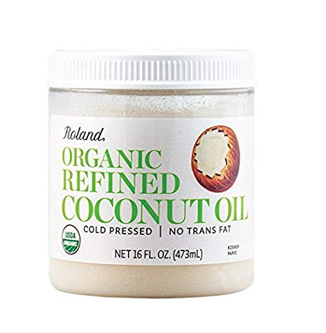 Roland Foods Organic Coconut Oil, Refined, 16 Ounce